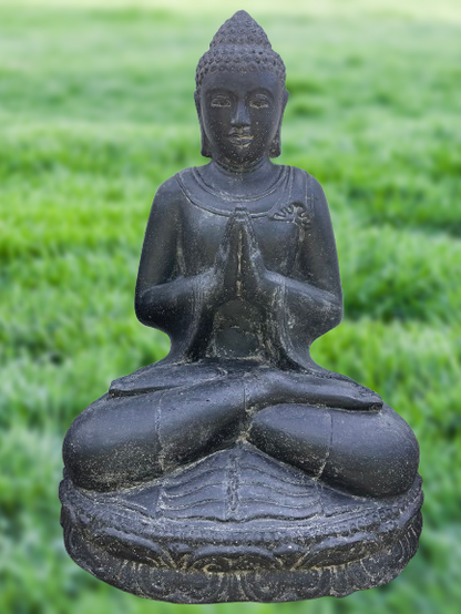 Seated Namaste Buddha Garden Statue 31"