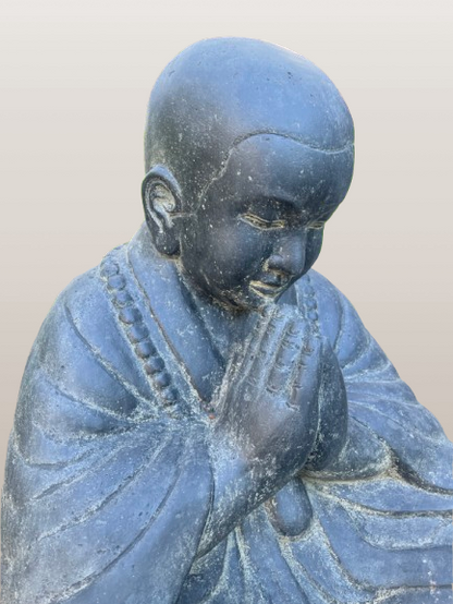 Sitting Shaolin Monk Garden Statue 31"