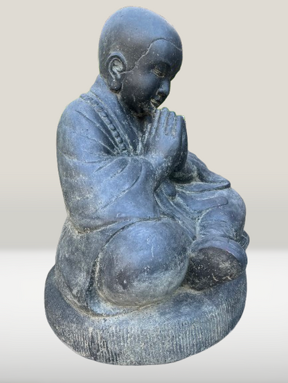 Sitting Shaolin Monk Garden Statue 31"