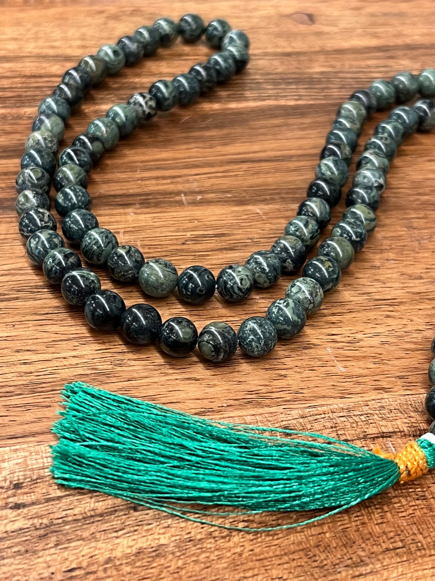 Kambaba Jasper Meditation Mala Prayer Beads