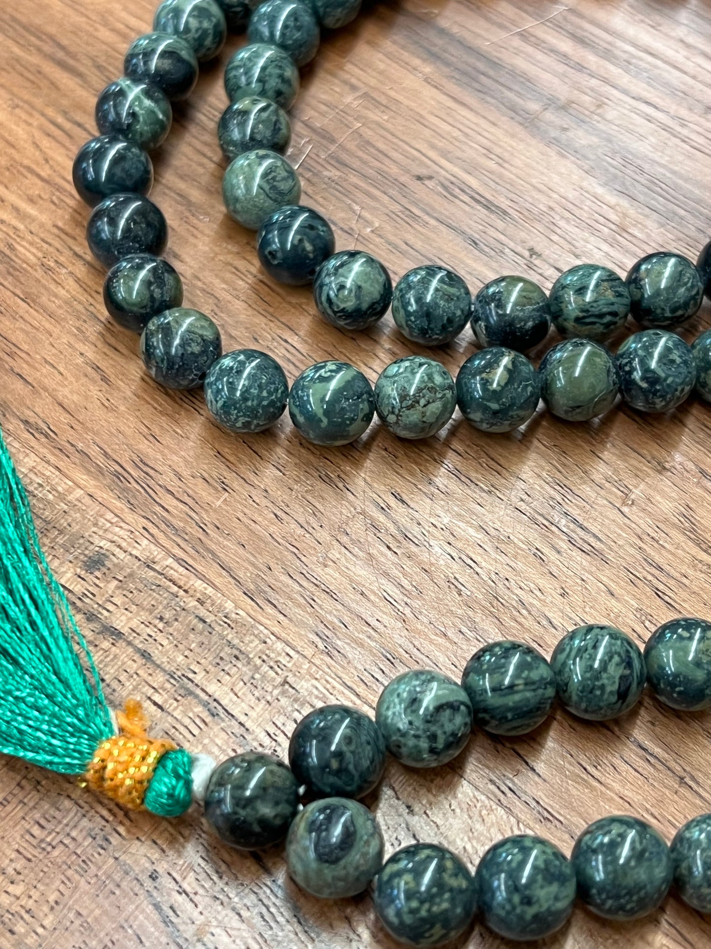 Kambaba Jasper Meditation Mala Prayer Beads
