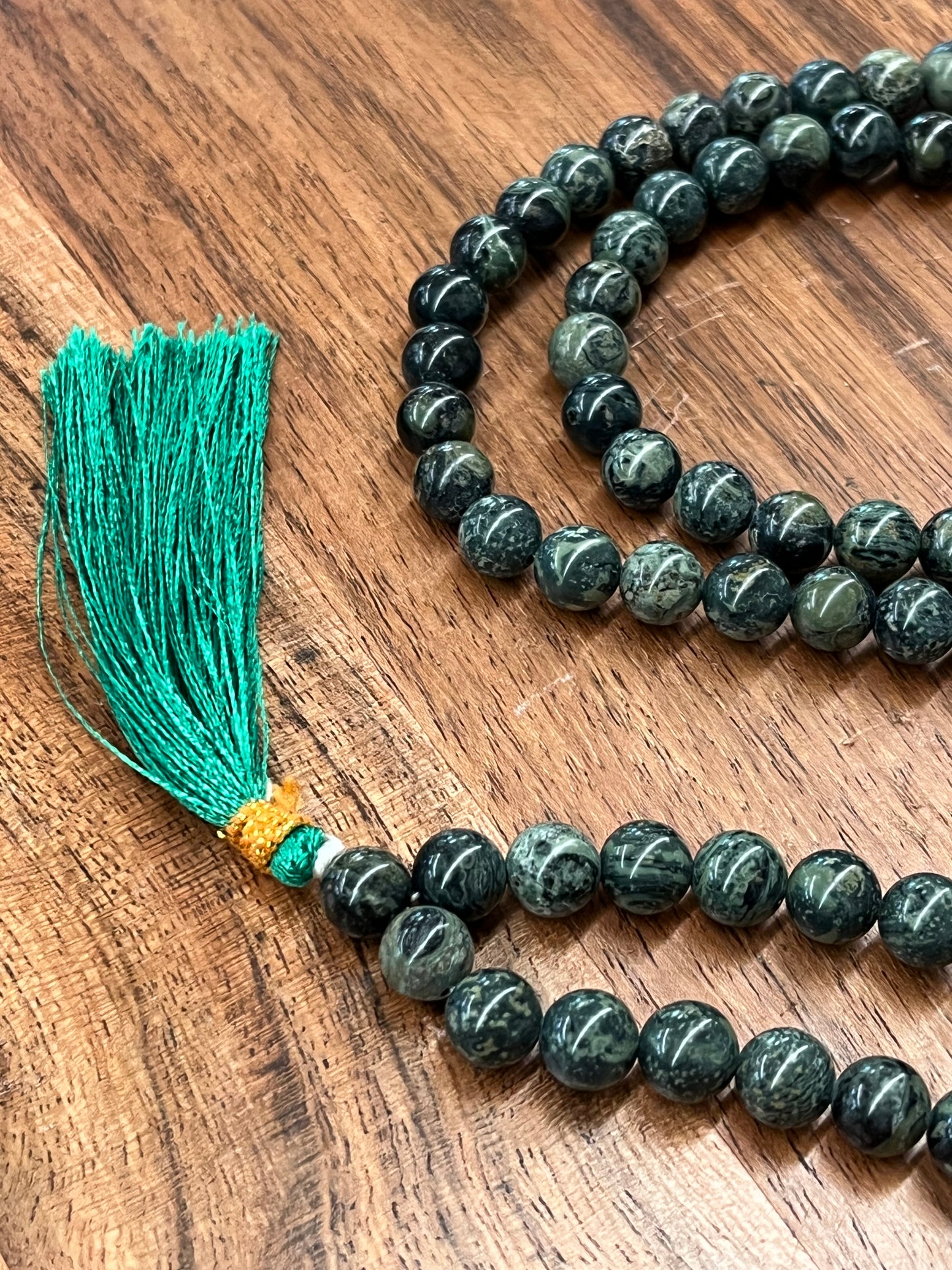 Kambaba Jasper Meditation Mala Prayer Beads