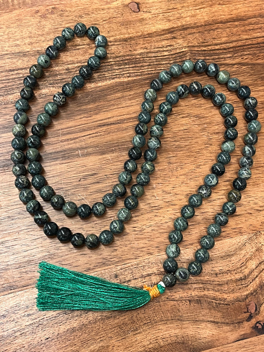 Kambaba Jasper Meditation Mala Prayer Beads