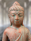 Meditating Buddha Statue with Offering Bowl 13"