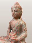 Meditating Buddha Statue with Offering Bowl 13"