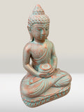 Meditating Buddha Statue with Offering Bowl 13"