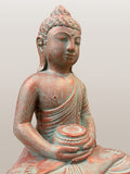 Meditating Buddha Statue with Offering Bowl 13"