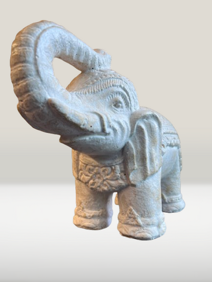 Elephant Statue with Trunk Up for Luck 14"
