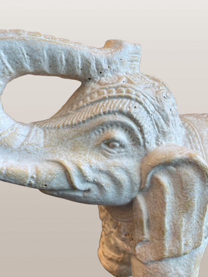 Elephant Statue with Trunk Up for Luck 14"