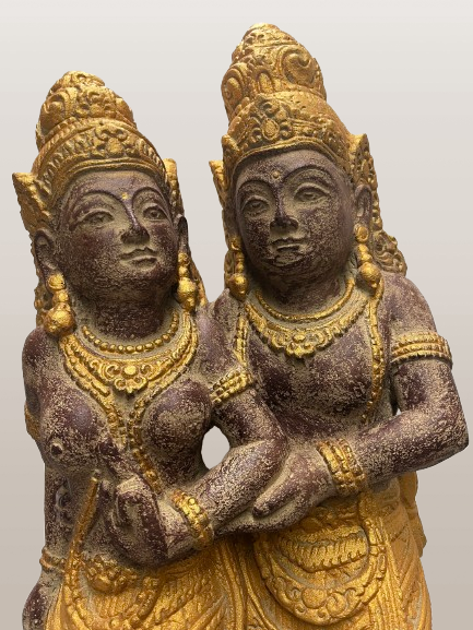 Standing Rama & Sita Hindu Statue 24" - Routes Gallery