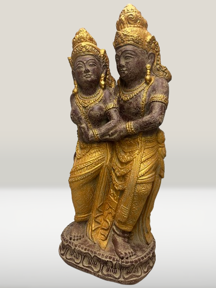 Standing Rama & Sita Hindu Statue 24" - Routes Gallery