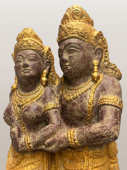 Standing Rama & Sita Hindu Statue 24" - Routes Gallery