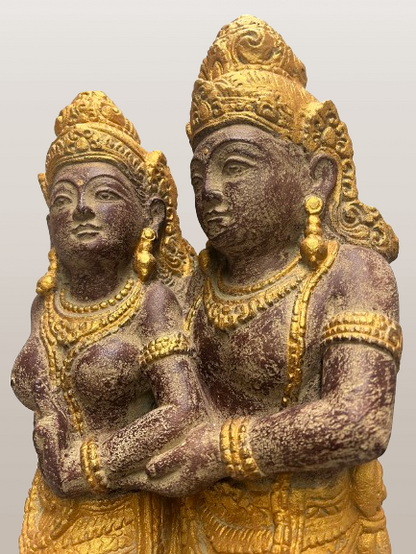Standing Rama & Sita Hindu Statue 24" - Routes Gallery