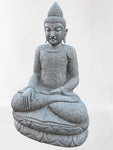 Stone Earth Touching Buddha Sculpture 39"