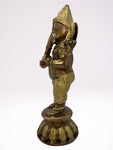 Brass Standing Ganesh Statue 11"