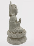 Porcelain Seated Quan Yin Statue 12"