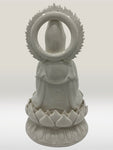 Porcelain Seated Quan Yin Statue 12"