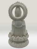 Porcelain Seated Quan Yin Statue 12"