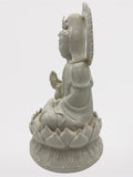 Porcelain Seated Quan Yin Statue 12"