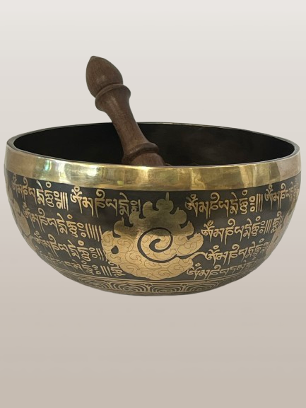 Om Mani Padme Hum Singing Bowl 7"