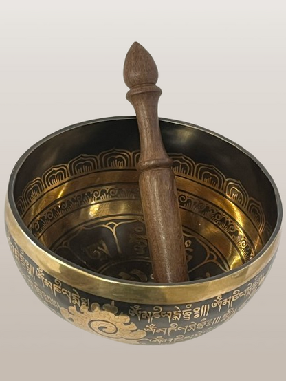 Om Mani Padme Hum Singing Bowl 7"