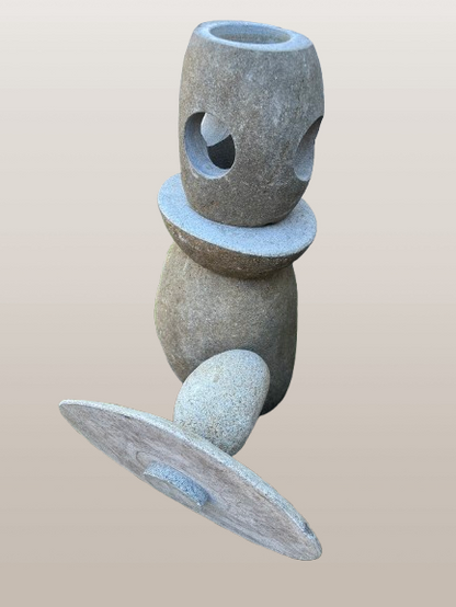 Wabi-Sabi Stone Garden Lantern 33"
