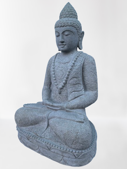 Handcarved Seated Meditation Buddha 41"