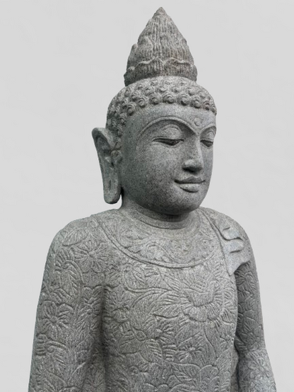 Handcarved Meditation Buddha Statue 42"