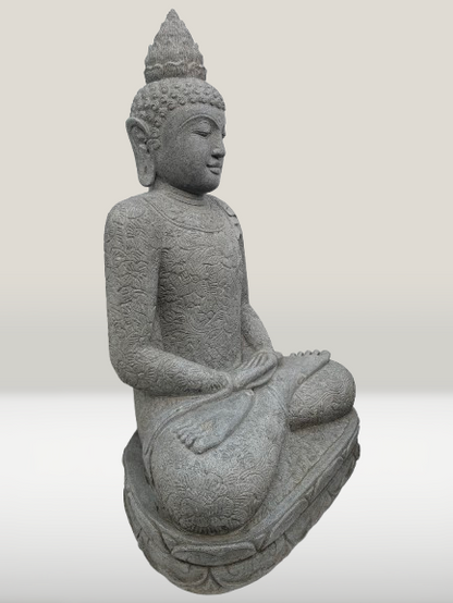 Handcarved Meditation Buddha Statue 42"