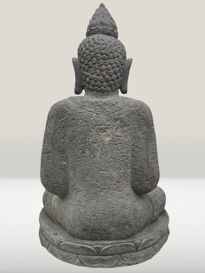 Handcarved Meditation Buddha Statue 42"