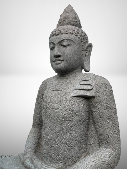 Handcarved Meditation Buddha Statue 42"