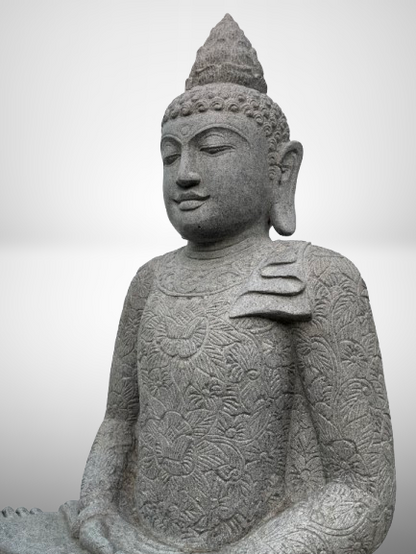 Handcarved Meditation Buddha Statue 42"