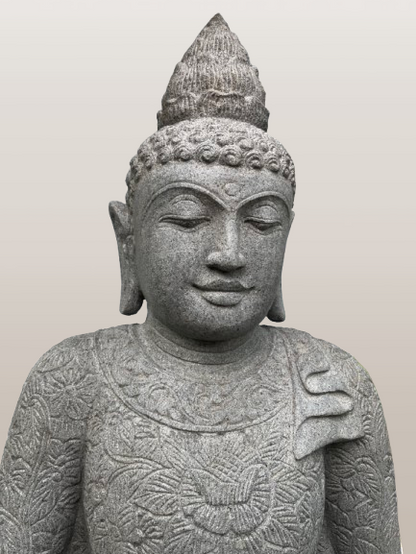 Handcarved Meditation Buddha Statue 42"