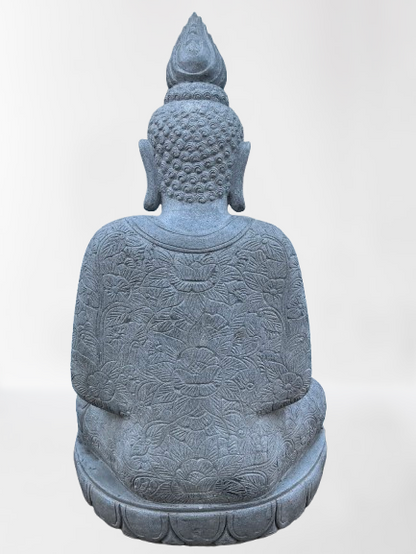 Handcarved Sitting Meditation Buddha Statue 43"