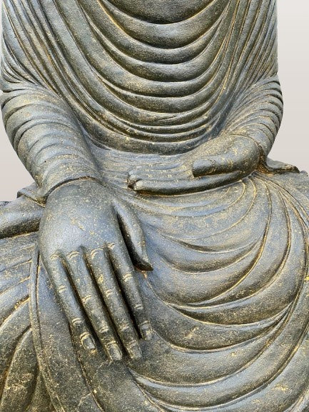 Large Stone Earth Witness Buddha Statue 61"