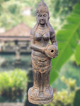 Stone Devi Ganga Water Goddess Sculpture 48"