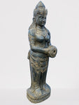 Stone Devi Ganga Water Goddess Sculpture 48"