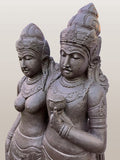 Stone Rama & Sita Sculpture 62"