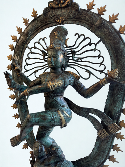 Brass Dancing Shiva Nataraja Statue 36"