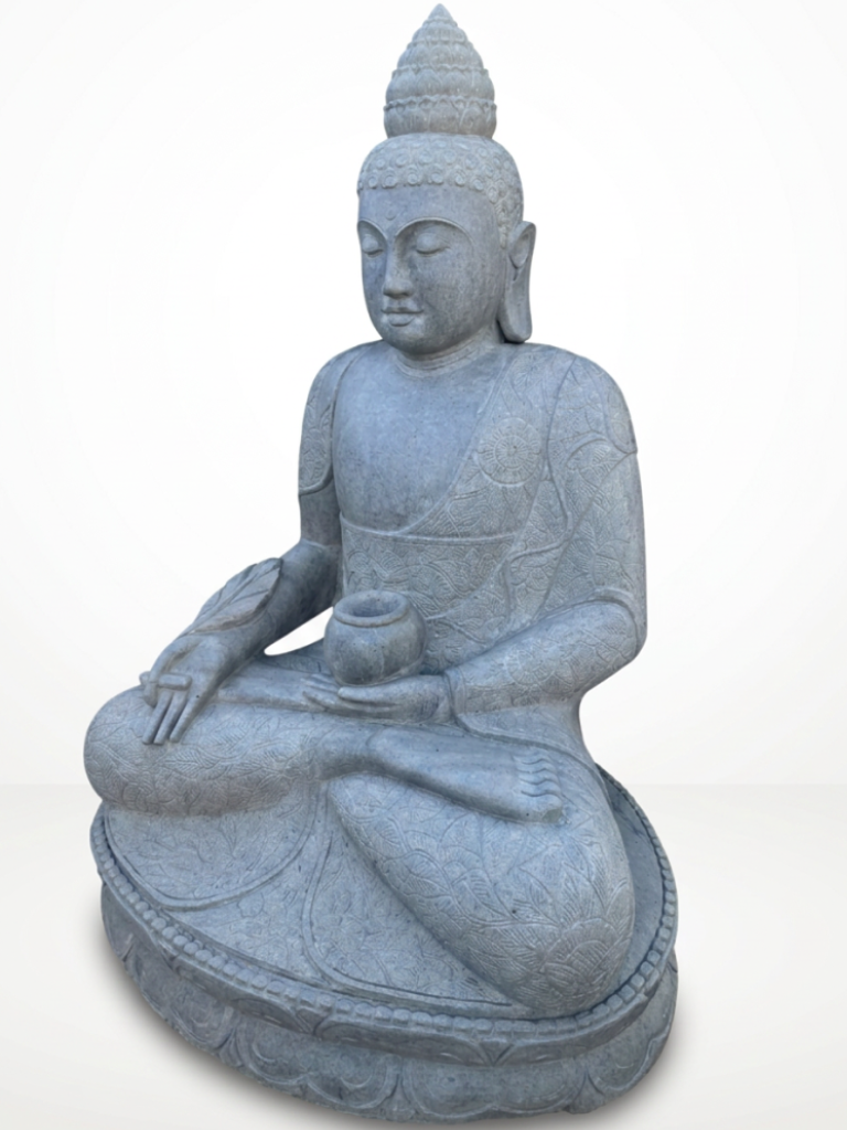 Large Handcarved Medicine Buddha Sculpture 60"