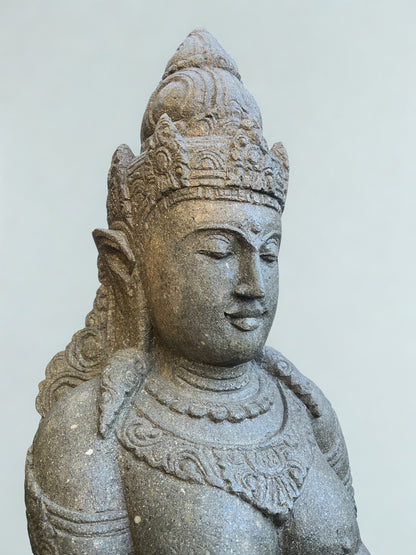 Handcarved Devi Ganga Water Goddess Statue 48"
