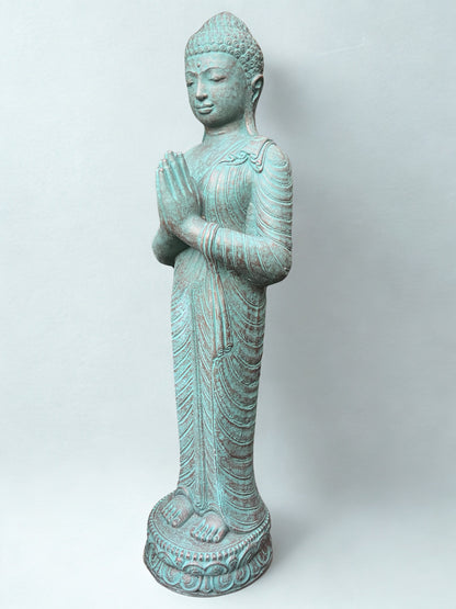 Standing Namaste Buddha Statue 42"