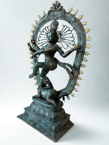 Brass Dancing Shiva Nataraja Statue 36"