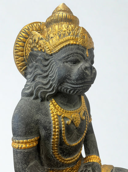Meditating Hanuman Hindu God of Devotion & Yoga 18"