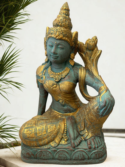 Devi Tara Compassion Goddess Statue 17"