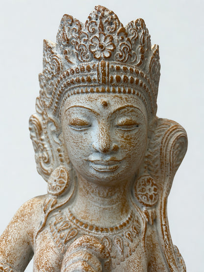 Dewi Sri Balinese Plant Goddess Statue 17"