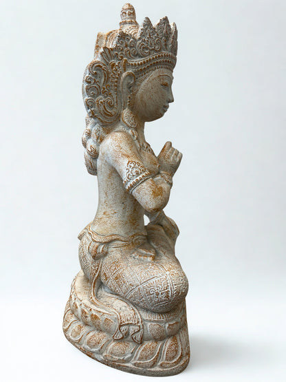Dewi Sri Balinese Plant Goddess Statue 17"