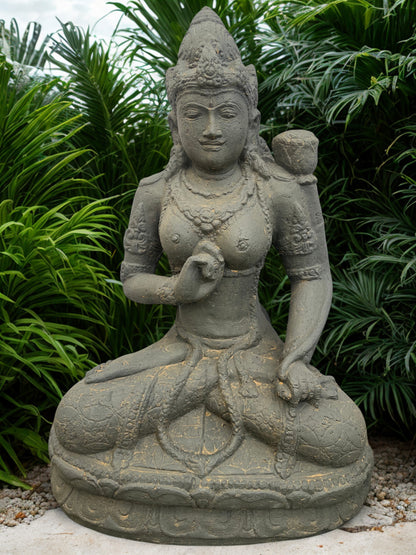Sitting Devi Tara Garden Statue 29"