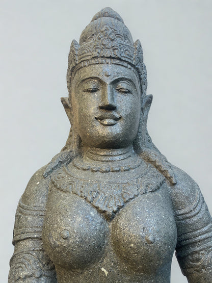 Handcarved Devi Ganga Water Goddess Statue 48"