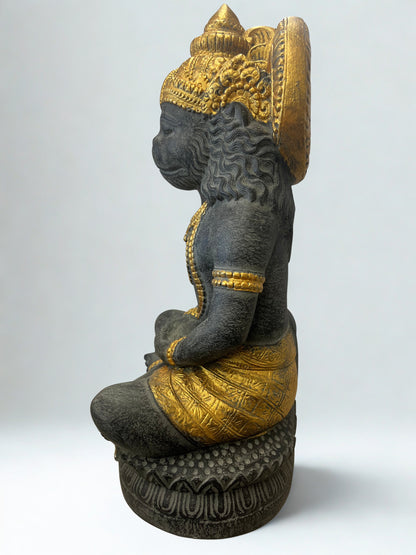 Meditating Hanuman Hindu God of Devotion & Yoga 18"